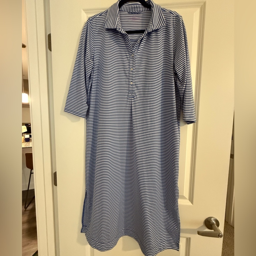 Vineyard Vines Blue and White Striped Dress